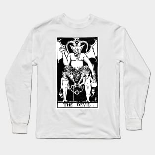 The Devil Tarot Card Long Sleeve T-Shirt